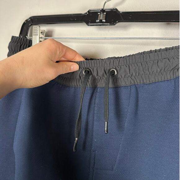 Reebok Navy Tie Waist Athletic Knit Jogger Sweatpants Women's Medium - Picture 5 of 7